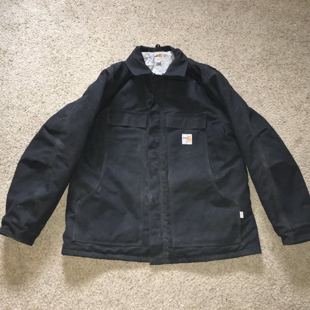 Like New Men's XL Carhartt FR Black Duck Coat